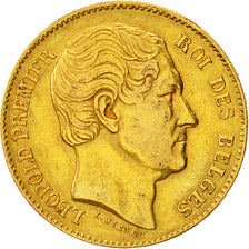 Belgien, Leopold I, 20 Francs, 20 Frank, 1865, SS, Gold, KM:23