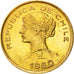 Coin, Chile, 100 Pesos, 1960, Santiago, AU(55-58), Gold, KM:175