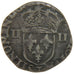 FRANCE, ¼ Ecu, 1591, Nantes, VG(8-10), Silver, Ciani #1487, 6.90