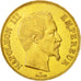 Moneta, Francia, Napoleon III, Napoléon III, 100 Francs, 1855, Paris, BB+, Oro