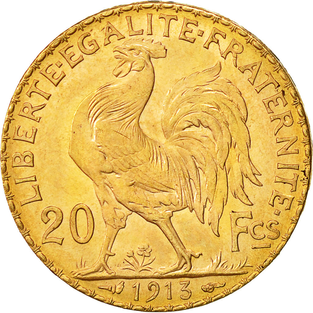 Münze, Frankreich, Marianne, 20 Francs, 1913, STGL, Gold, KM:857, Gadoury:1064a