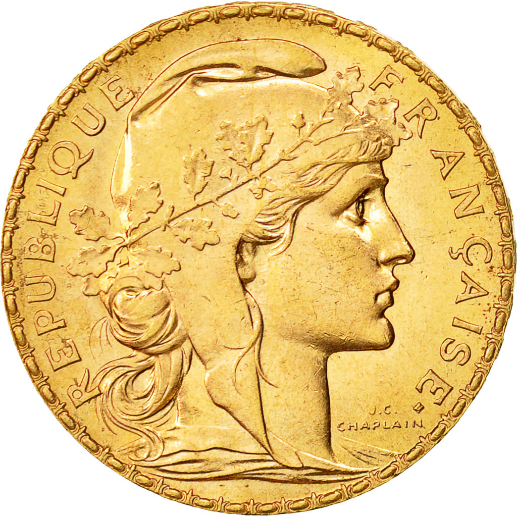 Coin, France, Marianne, 20 Francs, 1911, MS(64), Gold, KM:857, Gadoury:1064a
