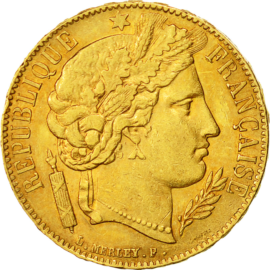 France, Cérès, 20 Francs, 1851, Paris, AU(50-53), Gold, KM:762, Gadoury:1059