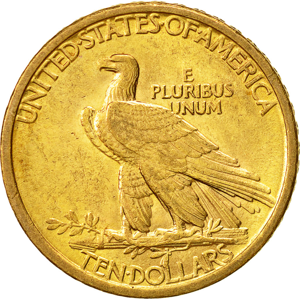 Coin, United States, Indian Head, $10, Eagle, 1907, U.S. Mint, Philadelphia