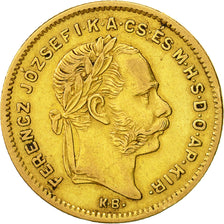 Hungary, Franz Joseph I, 4 Forint 10 Francs, 1871, Kormoczbanya, EF(40-45)