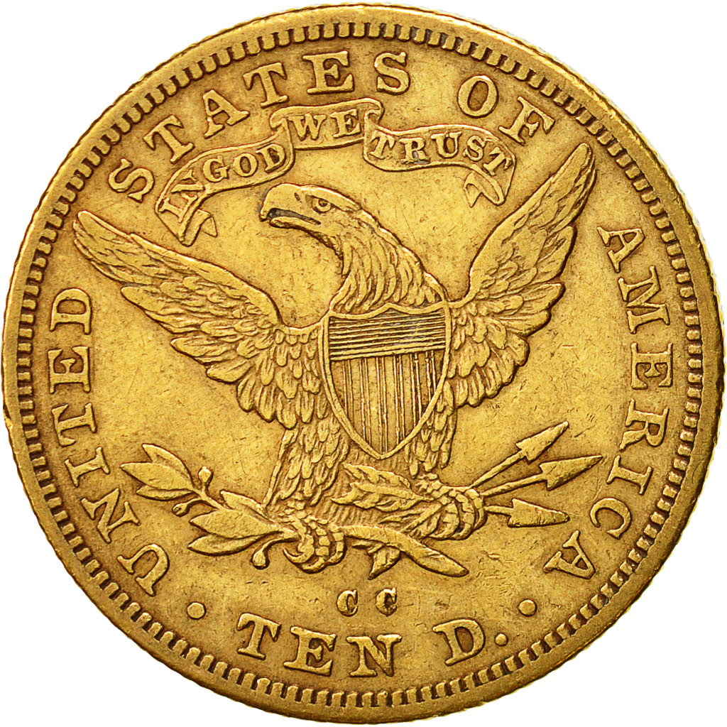 États-Unis, Coronet Head, $10, Eagle, 1893, Carson City, TTB, Or, KM:102