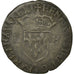 Moneda, Francia, Douzain with 2H, 1595, Aix en Provence, BC+, Cobre, Ciani:1563