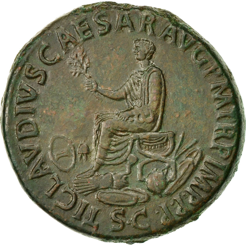 Coin, Nero Claudius Drusus, Sestertius, Rome, AU(55-58), Bronze, RIC:109