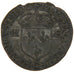 FRANCE, Douzain with 2H, 1595, Saint Lô, VF(30-35), Silver, Ciani #1563, 2.10
