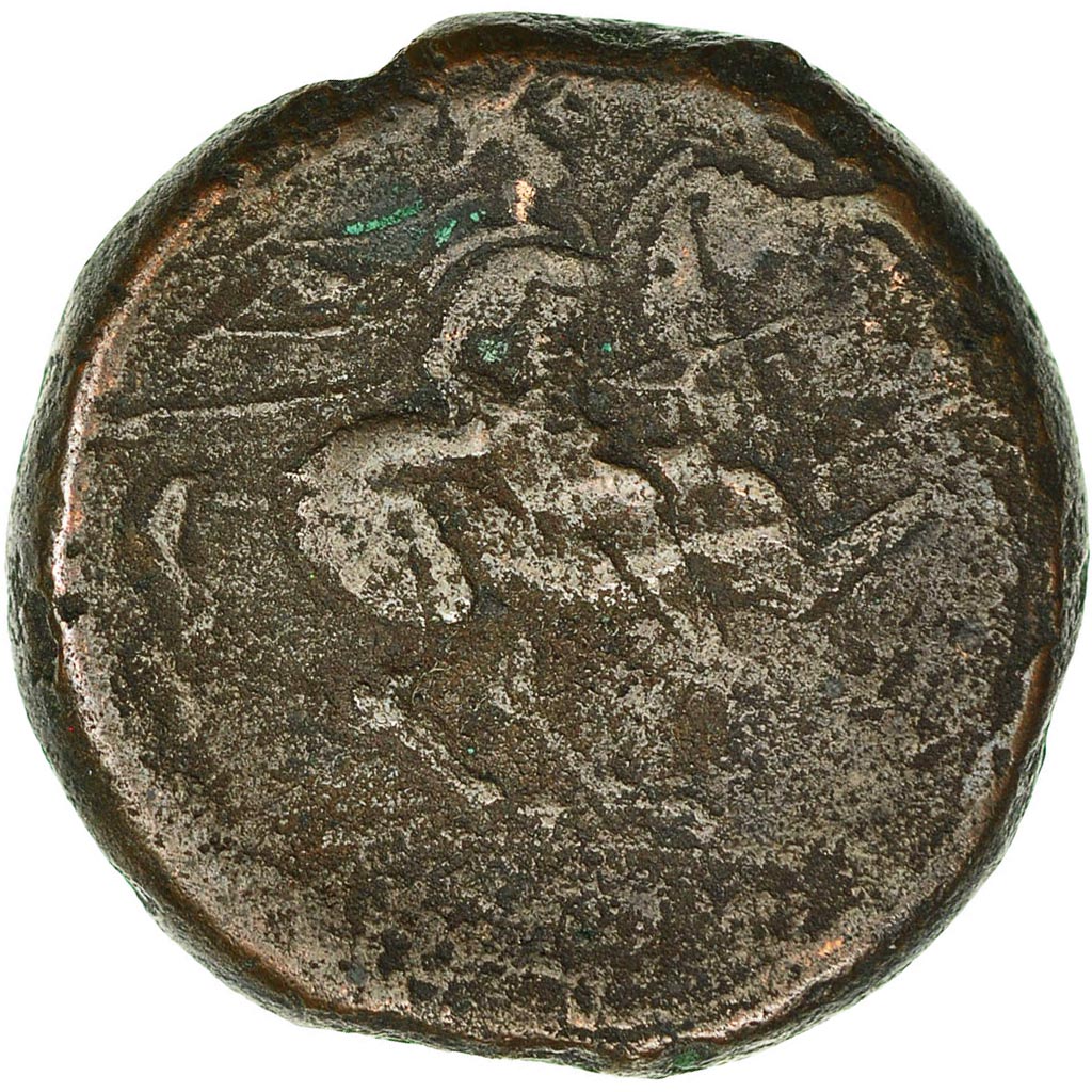 Monnaie, Sicile, Syracuse, Hieron II, Hemilitron, TB, Bronze, HGC:2-1548