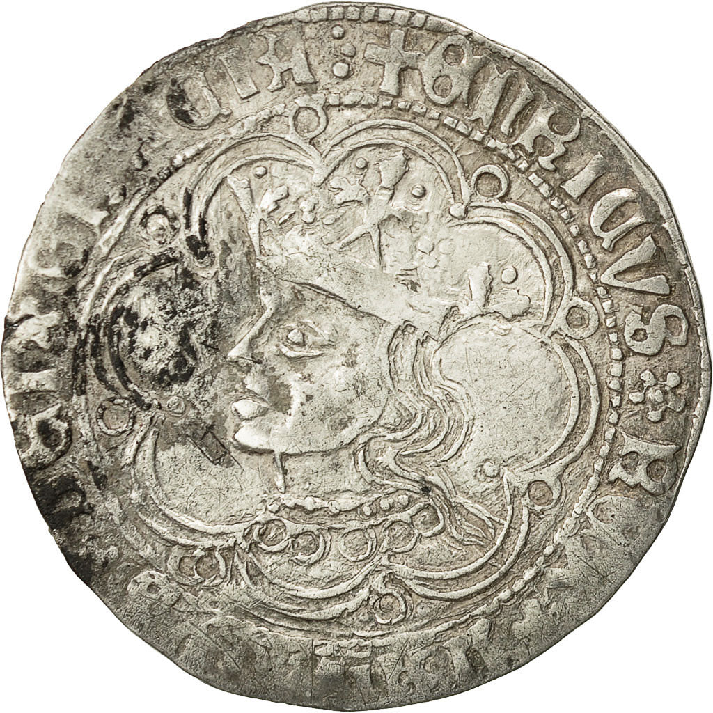 Coin, Spain, Castille and Leon, Henri IV, Real, Sevilla, EF(40-45), Silver