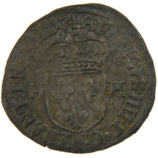 FRANCE, Douzain 9th Type, 1592, Clermont, VF(30-35), Silver, Duplessy #1254,...