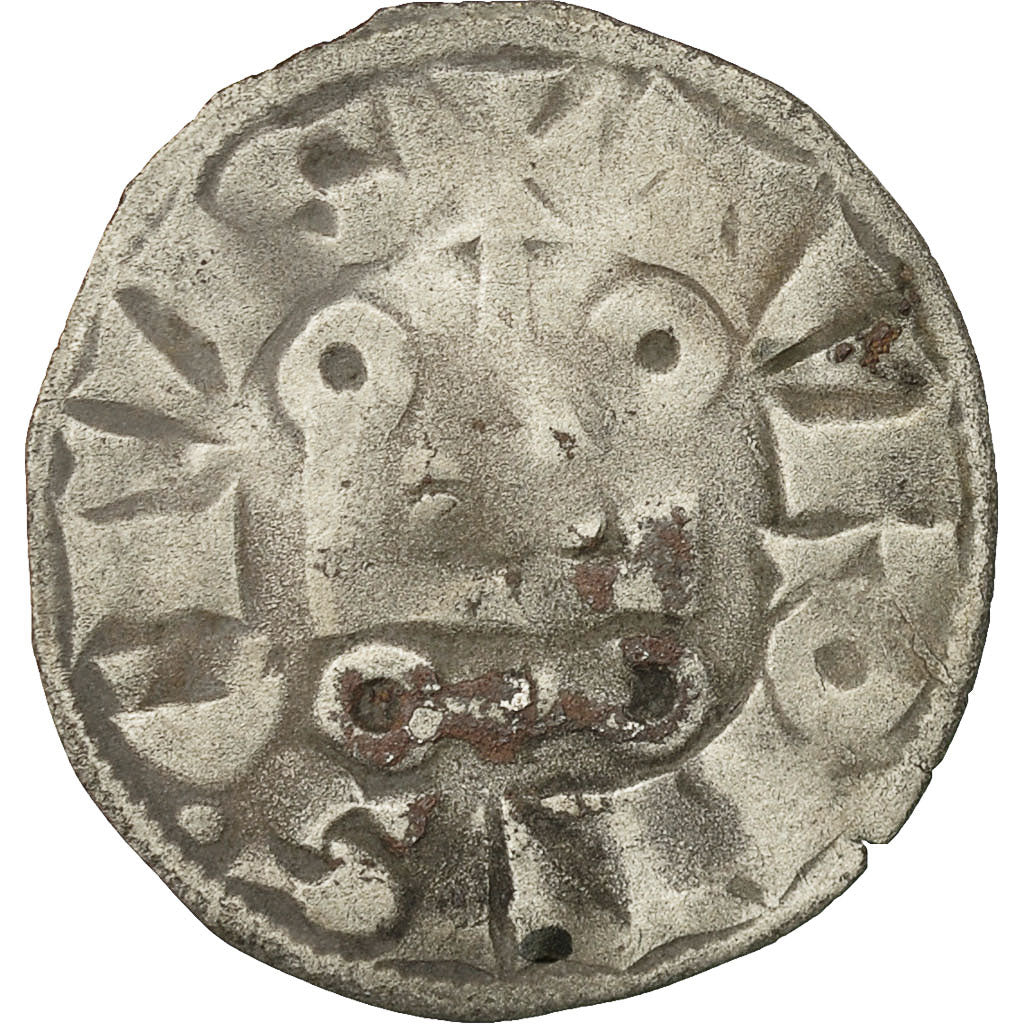 Coin, France, Philip IV, Denier Tournois à l'O rond, VF(30-35), Duplessy:223