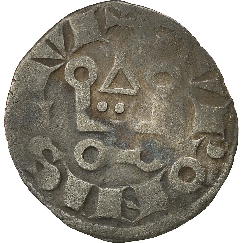 Monnaie, France, Louis VIII, Denier Tournois, TB, Billon, Duplessy:188