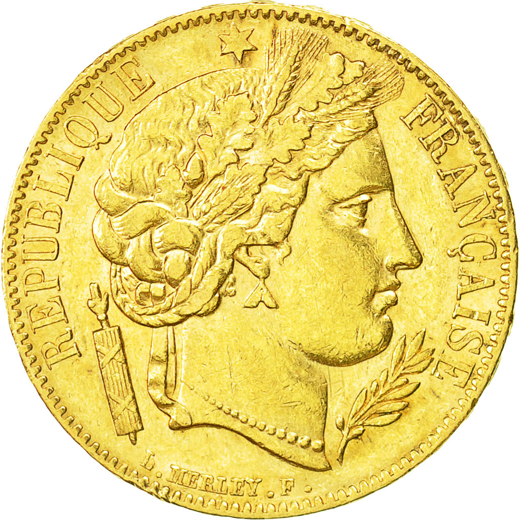 France, Cérès, 20 Francs, 1850, Paris, AU(50-53), Gold, KM:762, Gadoury:1059