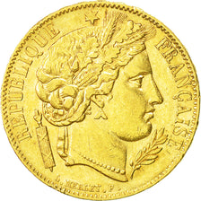 France, Cérès, 20 Francs, 1850, Paris, AU(50-53), Gold, KM:762, Gadoury:1059