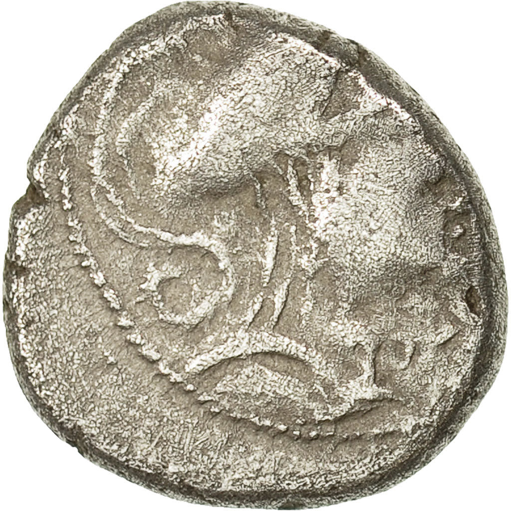 Allobroges, Denier à l'hippocampe, VF(30-35), Silver, Delestré:3125