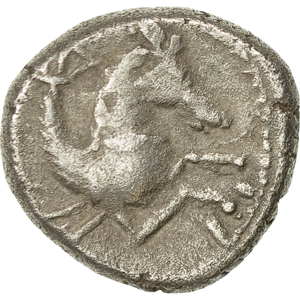 Allobroges, Denier à l'hippocampe, VF(30-35), Silver, Delestré:3125