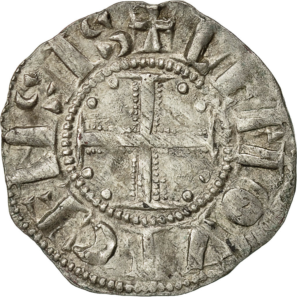 Coin, France, Limousin, Denarius, Limoges, AU(55-58), Silver, Boudeau:392