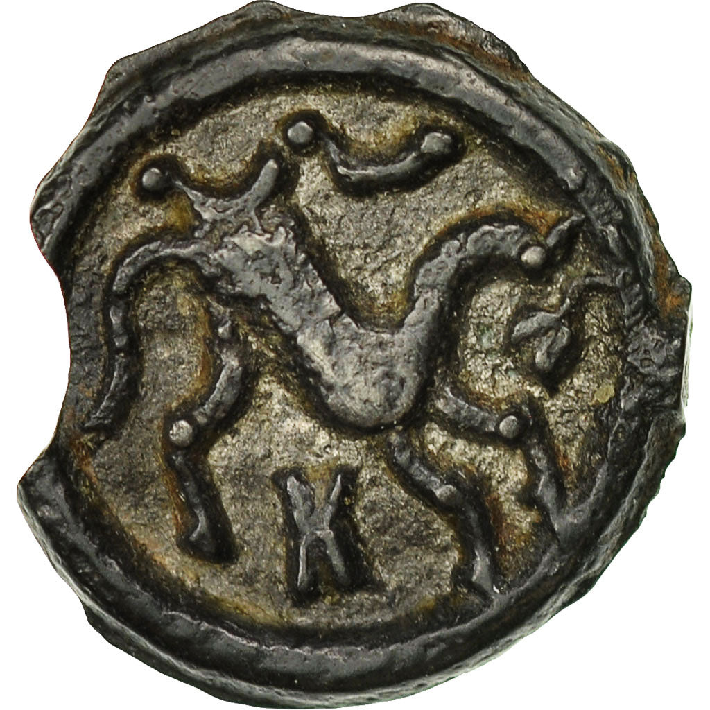 Coin, Suessiones, Potin, AU(55-58), Potin, Delestrée:684