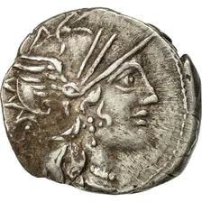 Monnaie, Plutia, Denier, Rome, TTB, Argent, Crawford:278/1