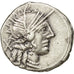 Moneda, Porcia, Denarius, Rome, MBC, Plata, Crawford:274/1