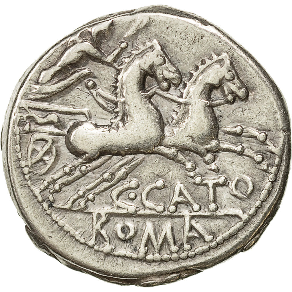 Coin, Porcia, Denarius, Rome, EF(40-45), Silver, Crawford:274/1