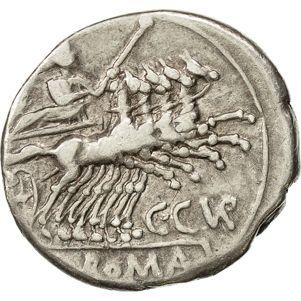 Coin, Curiatia, Denarius, Rome, EF(40-45), Silver, Crawford:223/1