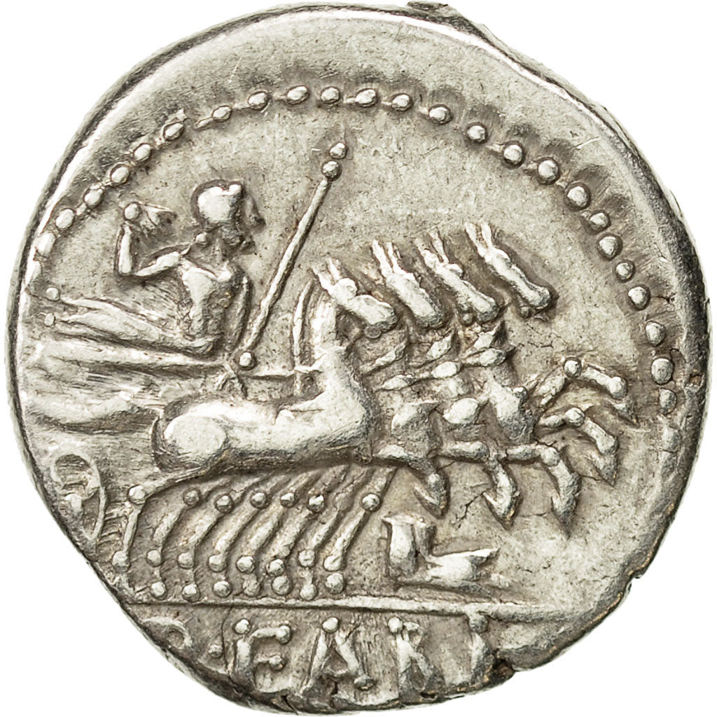 Coin, Fabia, Denarius, Rome, EF(40-45), Silver, Crawford:273/1