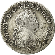 Coin, France, Louis XV, 1/6 Écu (XX – S) de France-Navarre, 20 Sols, 1/6 ECU