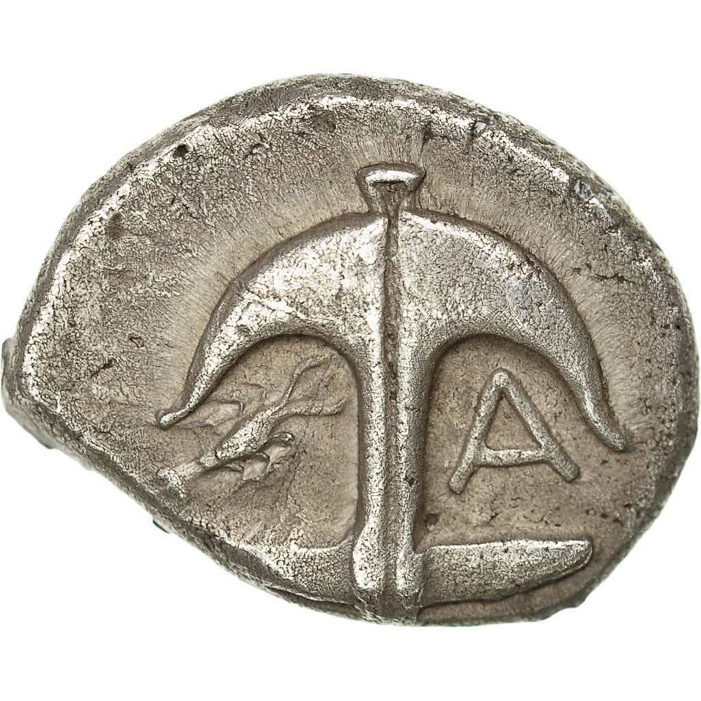 Coin, Thrace, Apollonia Pontica, Drachm, AU(50-53), Silver