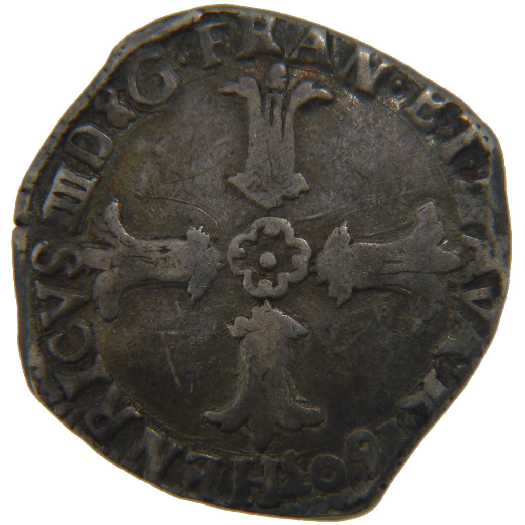 FRANCE, ¼ Ecu, 1603, Bordeaux, VF(20-25), Silver, Ciani #1517, 9.50