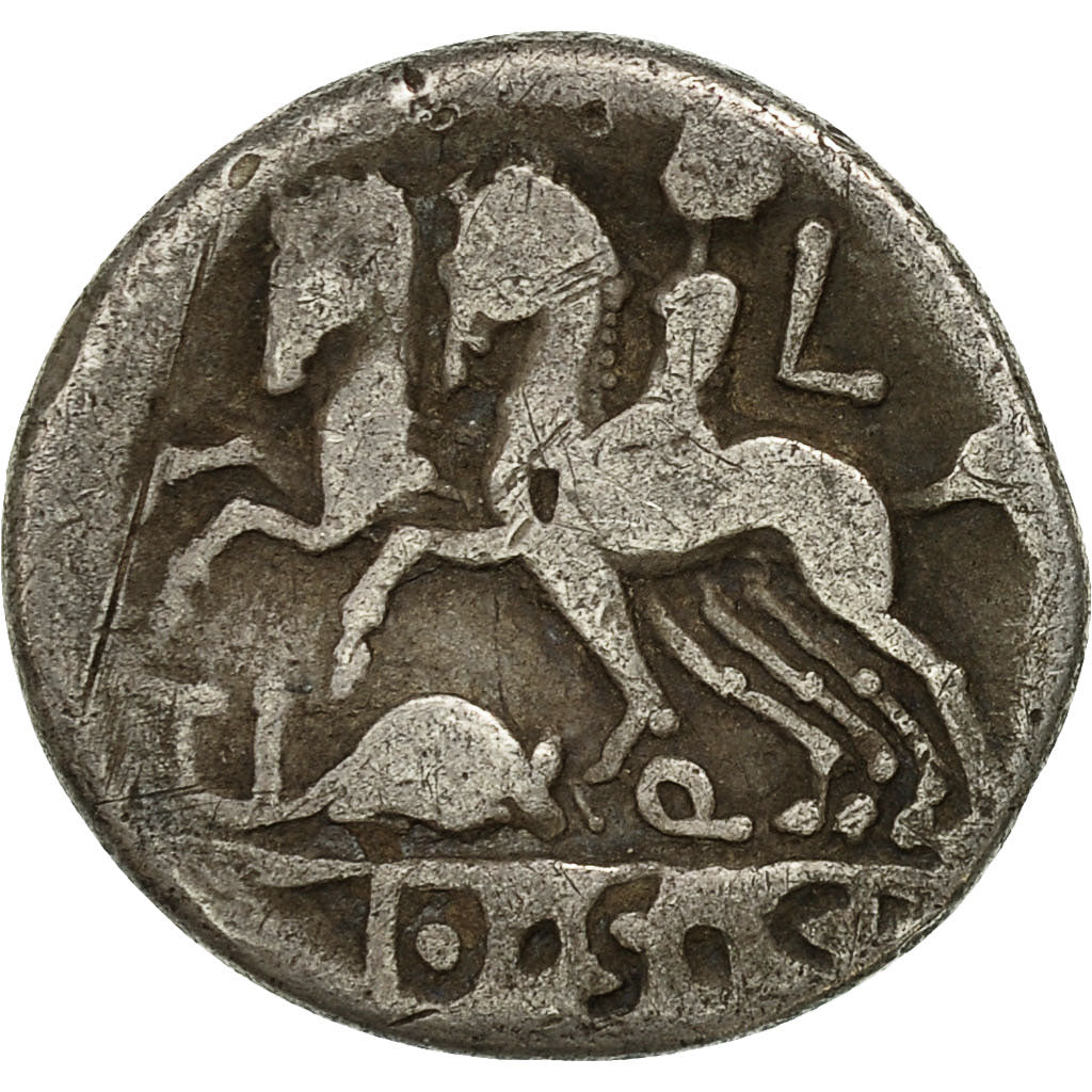 Coin, Quinctia, Denarius, Rome, VF(20-25), Silver, Crawford:297/1a