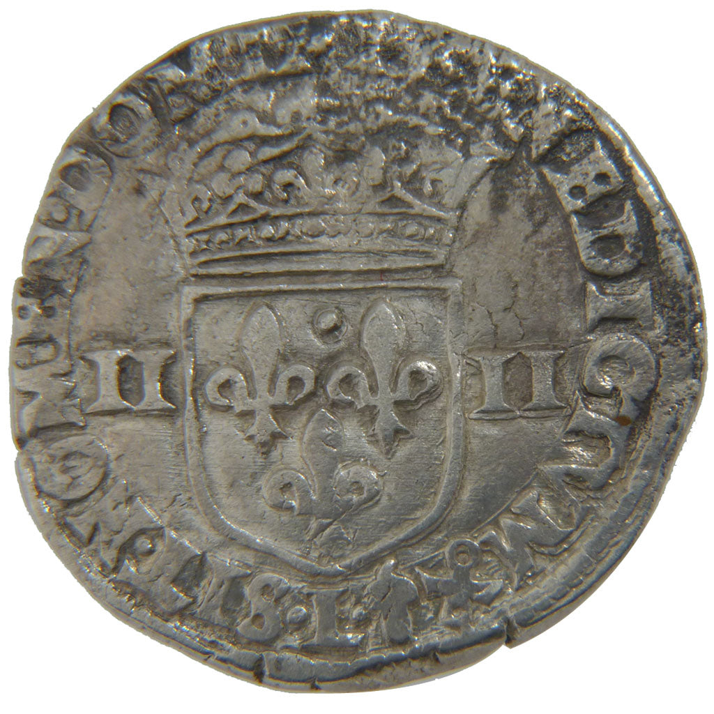FRANCE, ¼ Ecu, 1600, Bayonne, VF(30-35), Silver, Duplessy #1224, 9.20