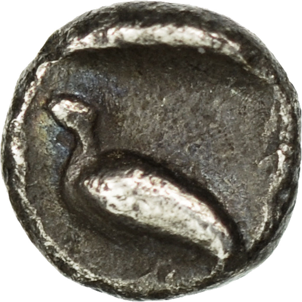 Coin, Ionia, Miletos, Tetartemorion, EF(40-45), Silver