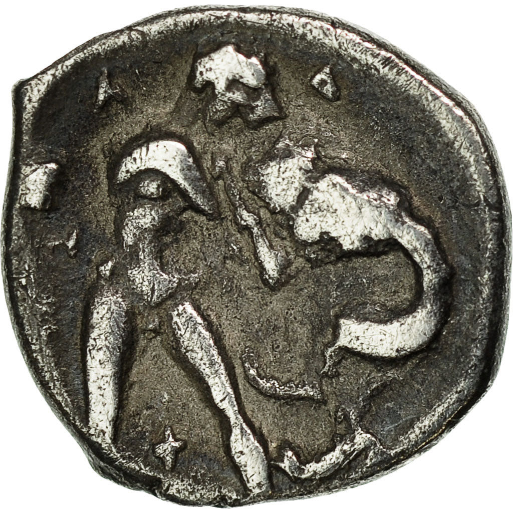 Coin, Calabria, Tarentum, Diobol, EF(40-45), Silver, HN Italy:978