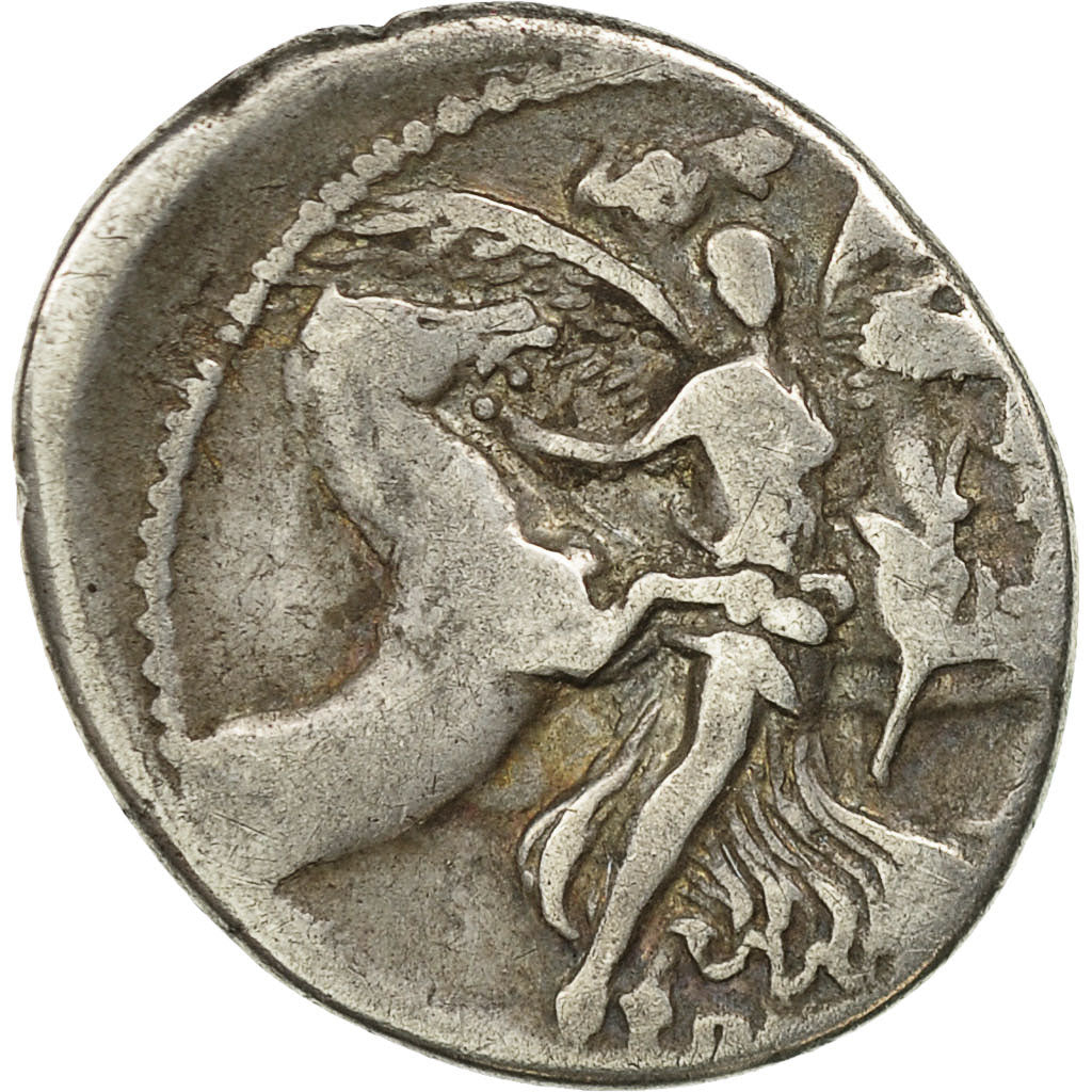 Coin, Plautia, Denarius, Rome, VF(30-35), Silver, Crawford:453/1c