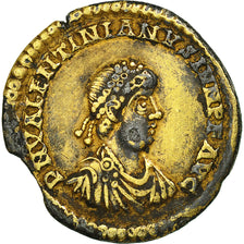 Coin, Valentinian II, Solidus, Trier, Contemporary forgery, EF(40-45), RIC:49c