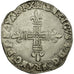Moneda, Francia, Henri IV, 1/4 Ecu, 1608, Morlaas, MBC, Plata, KM:1.2