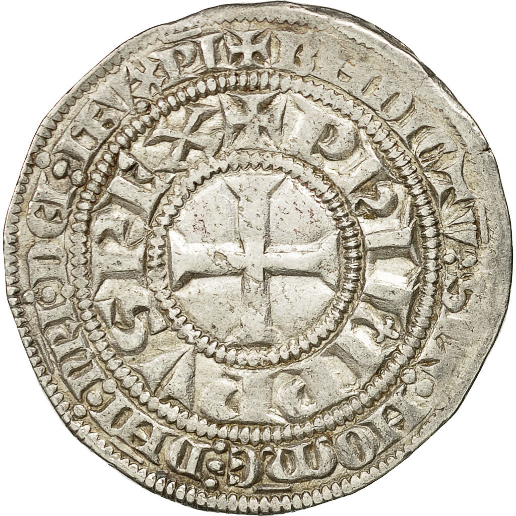 Coin, France, Philip IV, Gros Tournois, EF(40-45), Silver, Duplessy:214