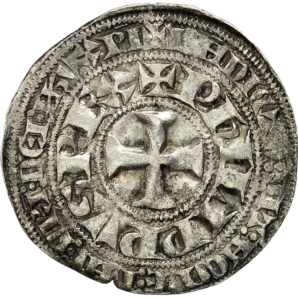 Coin, France, Philip IV, Gros Tournois, EF(40-45), Silver, Duplessy:214