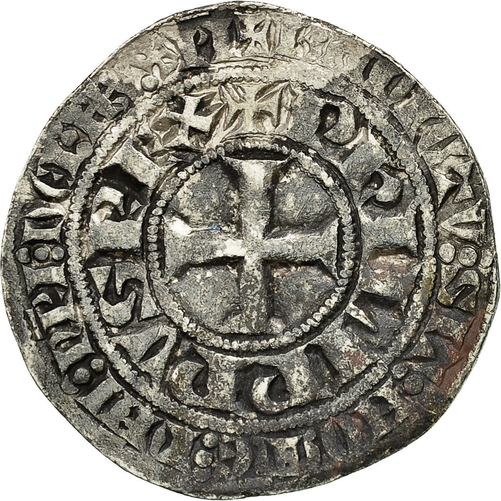 Coin, France, Philip IV, Gros Tournois, VF(30-35), Silver, Duplessy:214