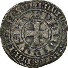 France, Philip IV, Gros Tournois à l'O long, VF(20-25), Silver, Duplessy:214
