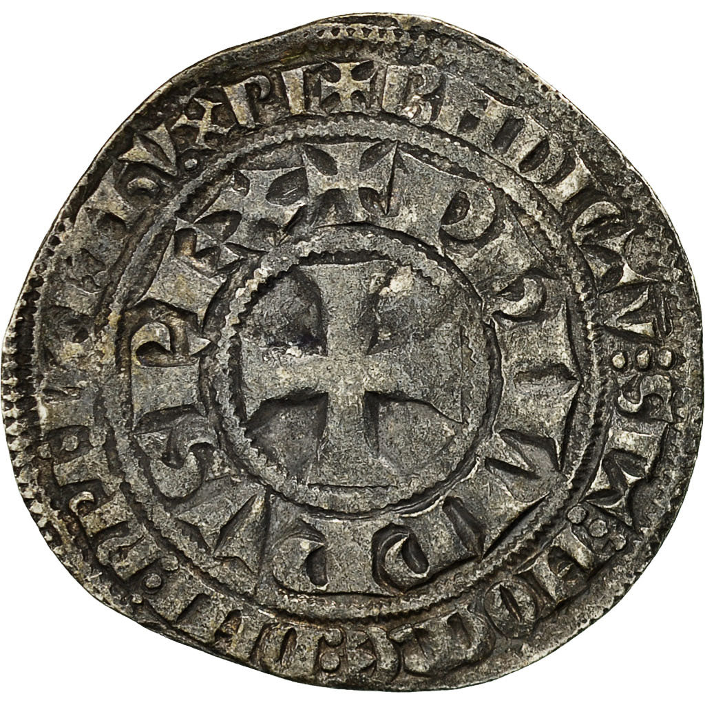 Monnaie, France, Philippe IV, Gros Tournois, TB+, Argent, Duplessy:214