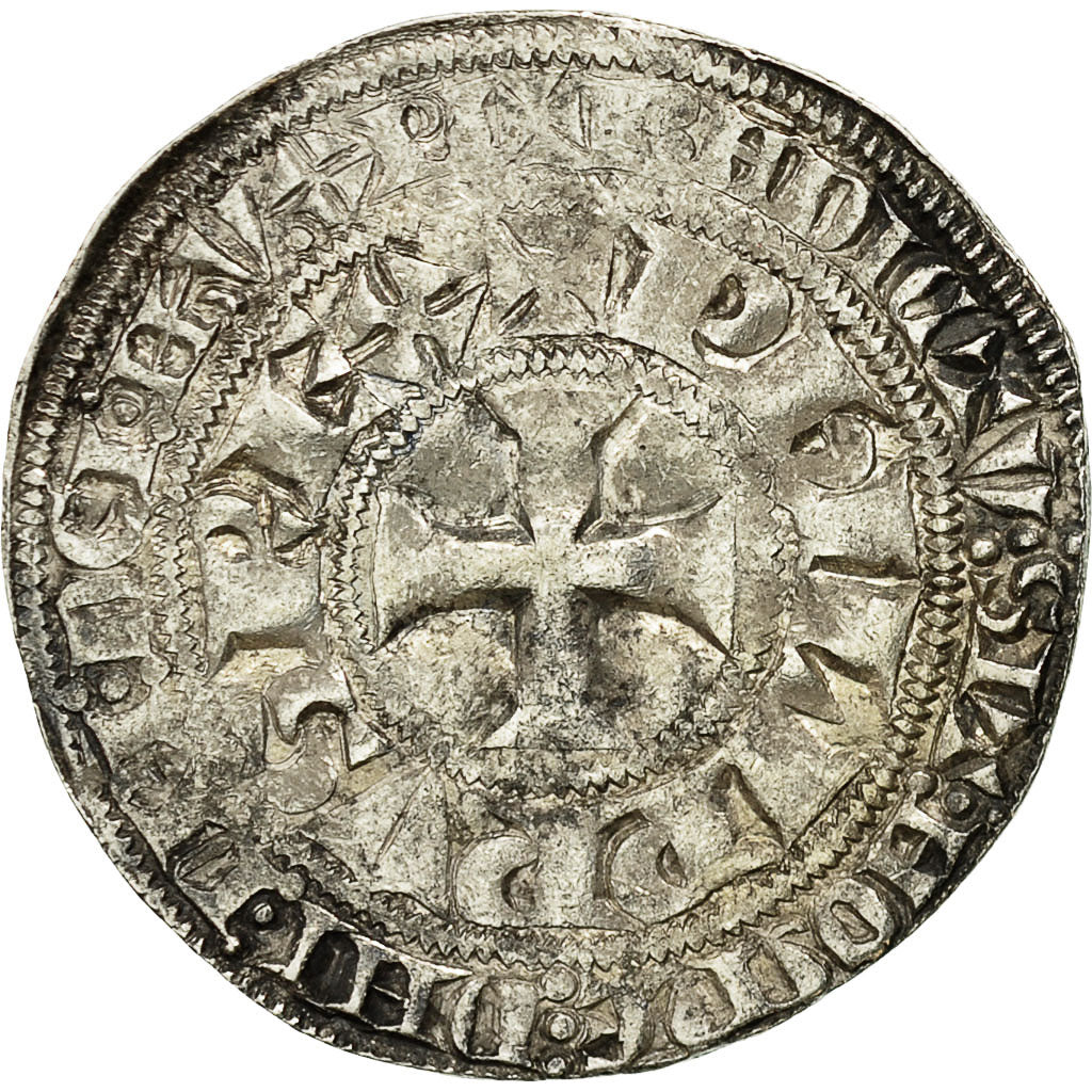 Münze, Frankreich, Philip IV, Gros Tournois, S+, Silber, Duplessy:214