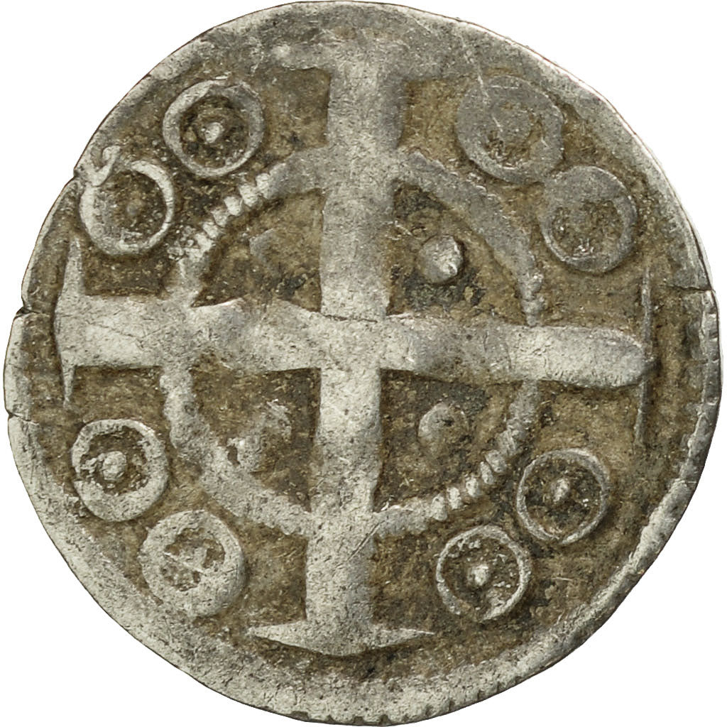 Coin, Belgium, Flanders, Anonymous, Denarius, Ypres, EF(40-45), Silver