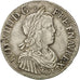 Moneda, Francia, Louis XIV, Écu à la mèche longue, Ecu, 1653, Amiens, MBC+