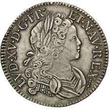 Münze, Frankreich, Louis XV, Écu de France-Navarre, 1718, Amiens, SS+, Silber