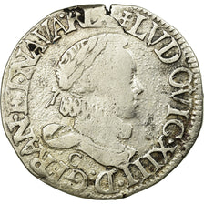 Moneta, Francja, Louis XIII, 1/2 Franc, grosse tête laurée au col fraisé, 1/2
