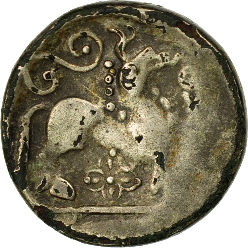 Münze, Remi, Denarius, SS, Silber, Delestrée:641